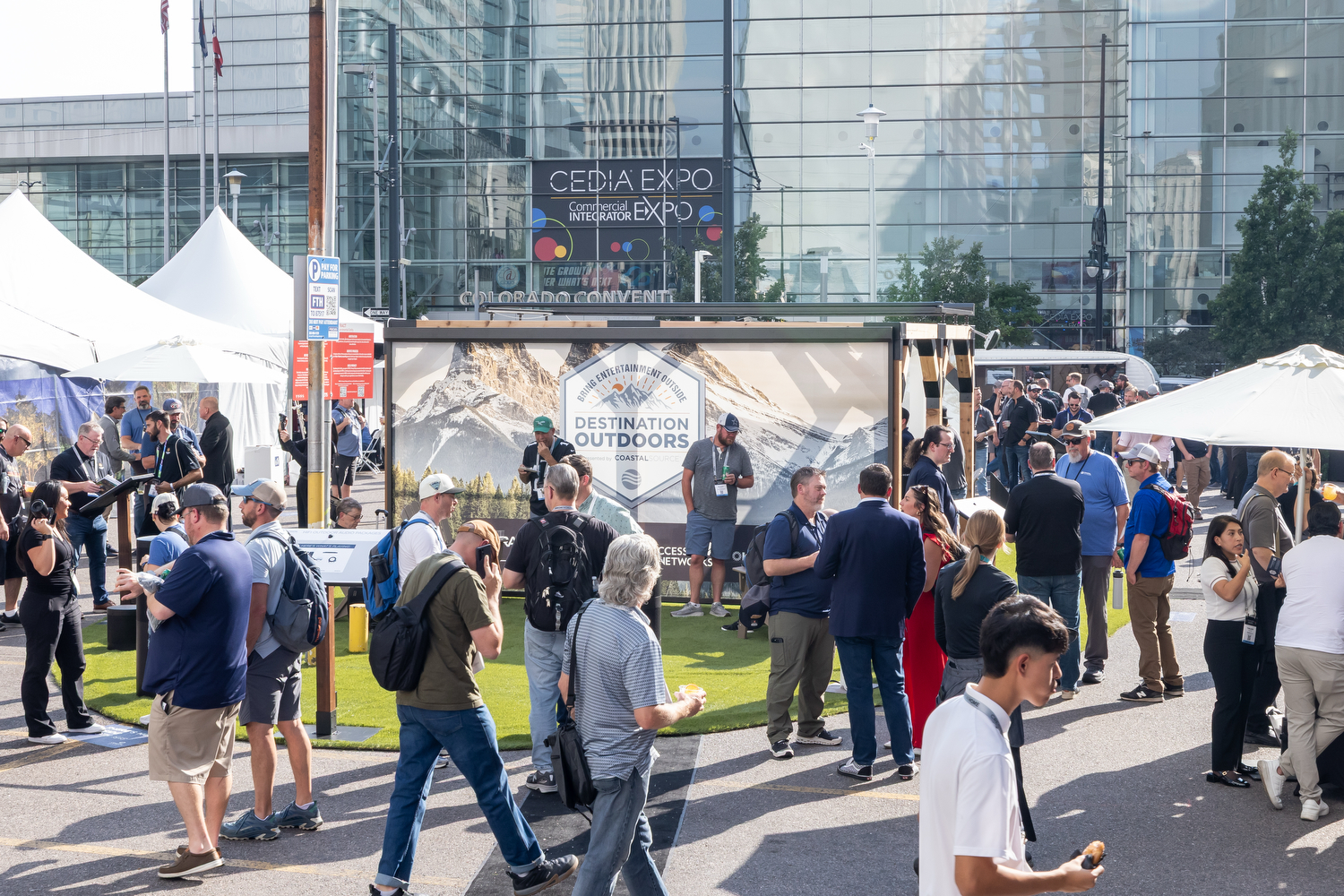 Attendees experiencing Destination Outdoors at CEDIA Expo/CIX