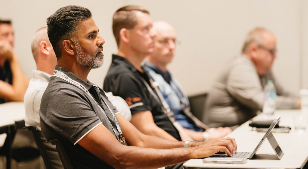 Integrators in the middle of an educational session during the CEDIA Education Conference