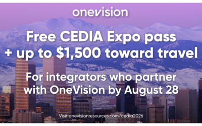 OneVision Offers New Partners Up to $1,500 to Attend CEDIA Expo 2026