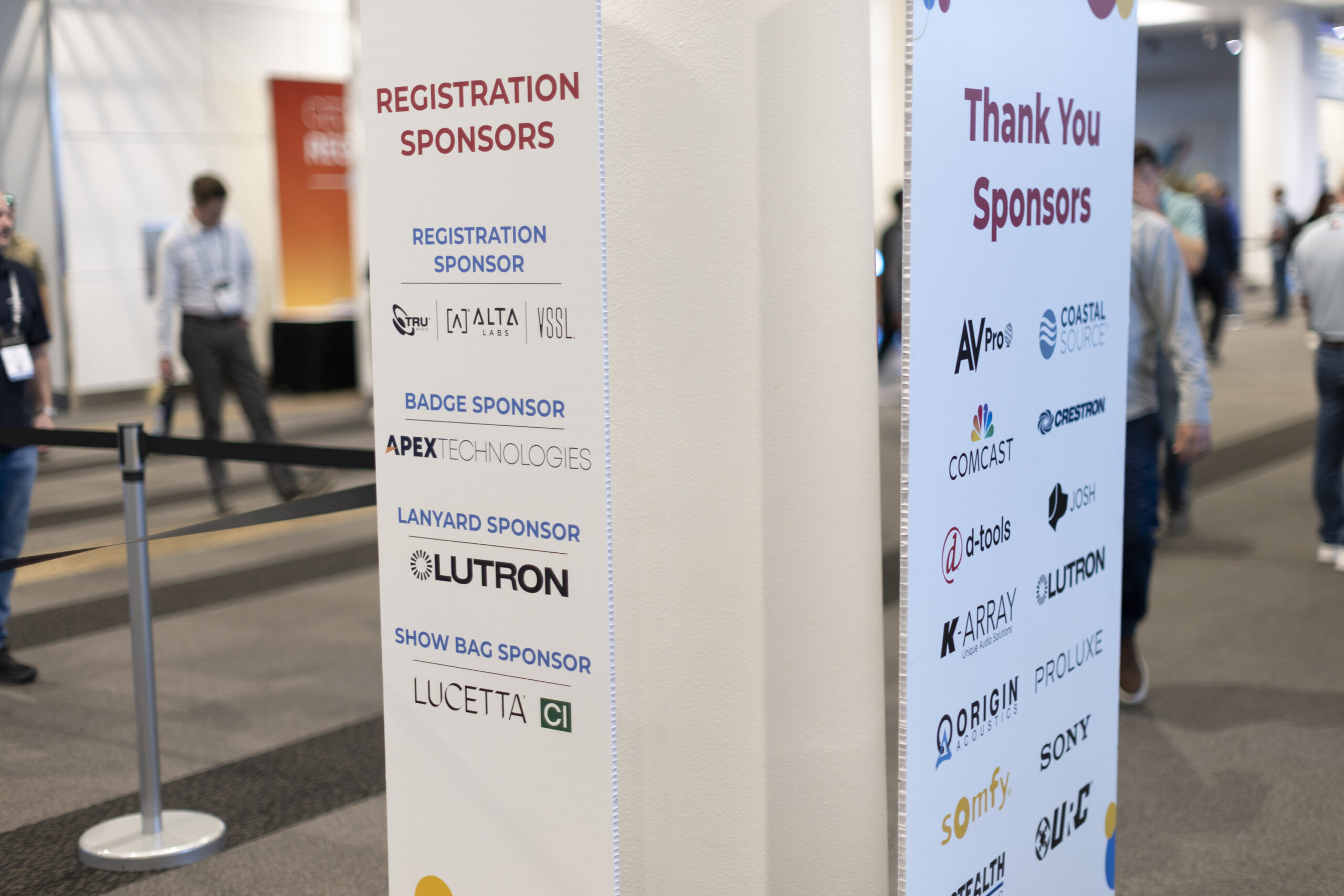 Onsite sponsor signage at CEDIA Expo 2026.